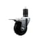 Service Caster 3.5'' Soft Rubber Swivel 1-5/8'' Expanding Stem Caster Total Lock Brake SCC-EXTTL20S3514-SRS-158 - alternate 1
